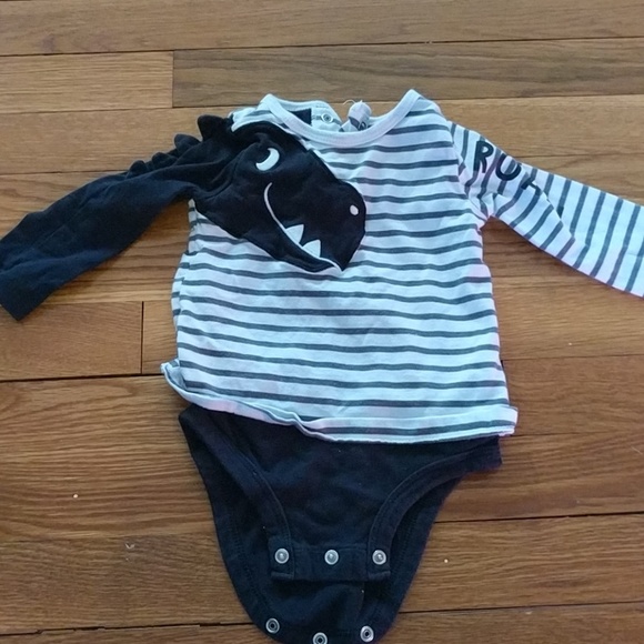 **3 for $10** Carter's dinosaur onsie outfit - Picture 2 of 7